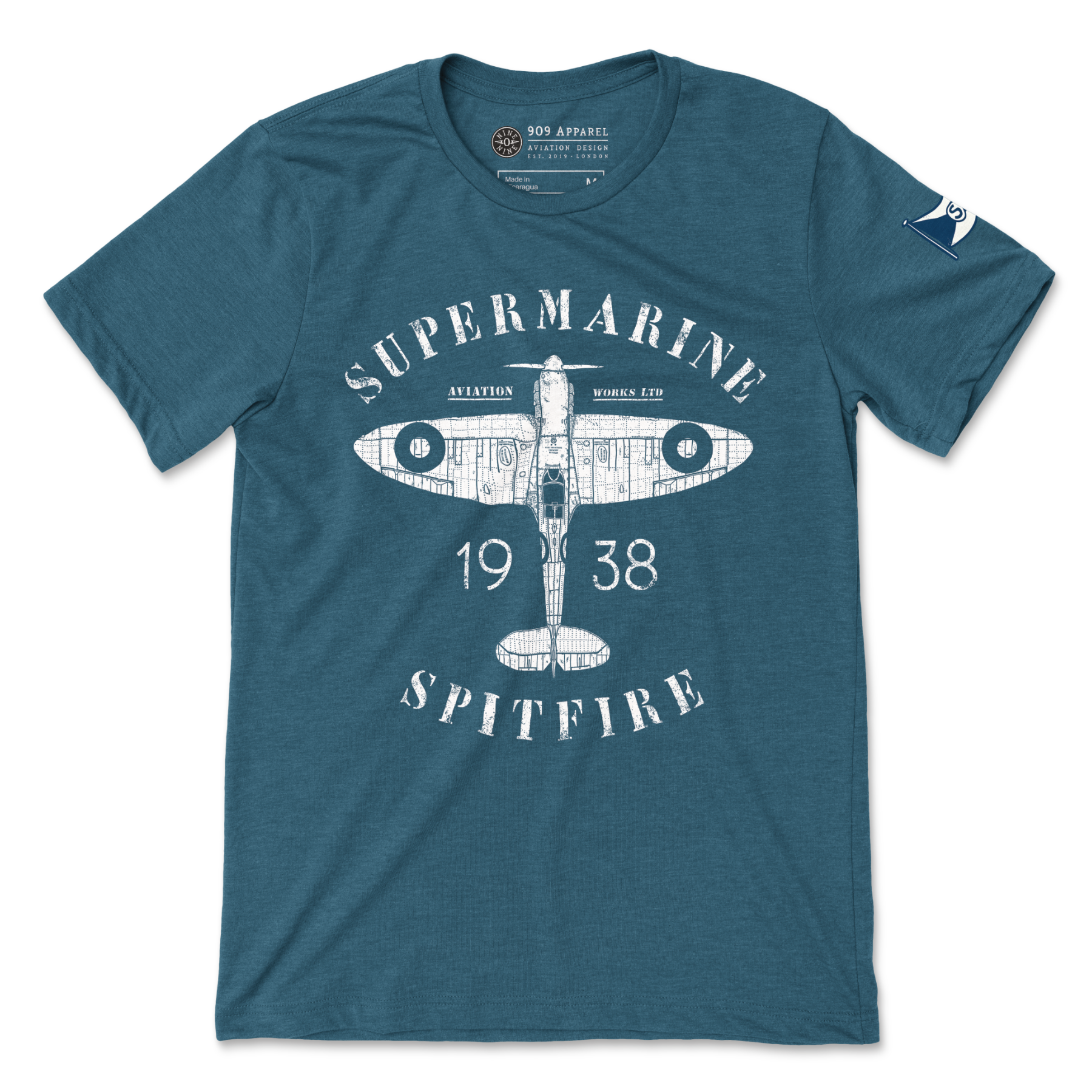 Supermarine Spitfire Mk. 1 - Heritage 1938 T-Shirt — 909 Apparel®